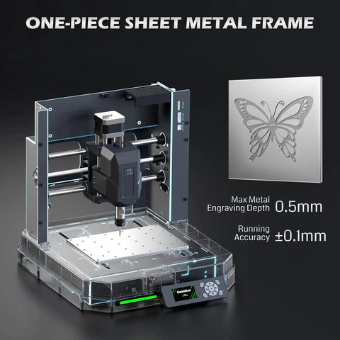 Out Of The Box Desktop CNC Router With Enclosure For Wood And PCB Milling Auto Z Probing WiFi And App Control Plug In And Carve Easy