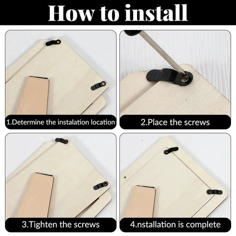 Installation guide for 100 Piece Metal Picture Frame Turn Button Fasteners With Screws For Hanging Photos Posters Drawings