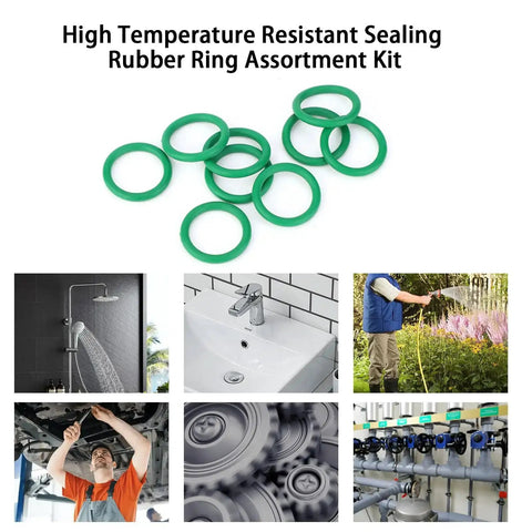 270 Pcs Rubber O Ring Kit With 18 Sizes High Temperature Buna N Seals for Industrial Pneumatic AC Plumbing Repairs