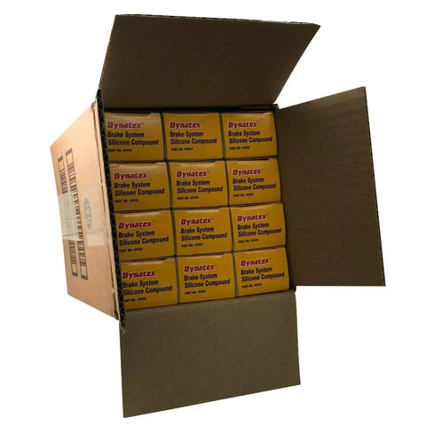 Box of Dynatex Brake System Silicone Lubricant Compound 5.3 Oz Tubes for Auto and Marine Use, Pro Grade Formula, Made in USA