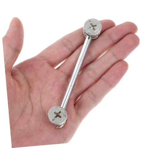 Heavy Duty Furniture Cam Lock Fittings Kit For Cabinets 20 Sets With Double Headed Connectors Lightweight And Easy To Install