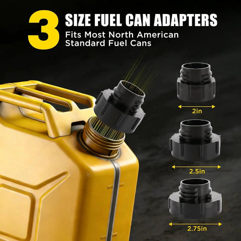 Adapters for Cordless Fuel Transfer Pump With Flexible Hose, Battery Powered For DeWalt 20V And Milwaukee 18V Tools