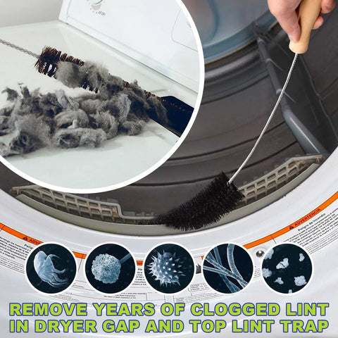 Sealegend dryer vent cleaner kit with brush attachment and lint remover for vacuum hose, blue