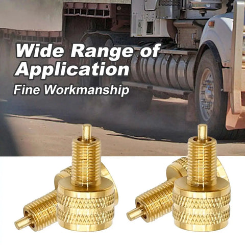 10 Pack Large Bore Tire Valve Adapters External Valve Stem Reducers 22 mm Length Gold Color Built To Last Tire Valve Connector