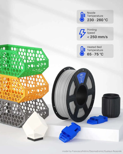 PETG Filament 1.75Mm Black 1Kg Spool For Most FDM 3D Printers With Dimensional Accuracy Plus Minus 0.02 mm, assorted 3D prints