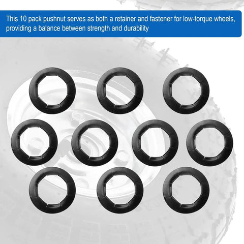 Heavy Duty Push Nuts For Dolly Wheel Lock Washers Fits Five Eighths Inch Dolly Axle Rods Spring Steel Push On Nuts 10 Pack