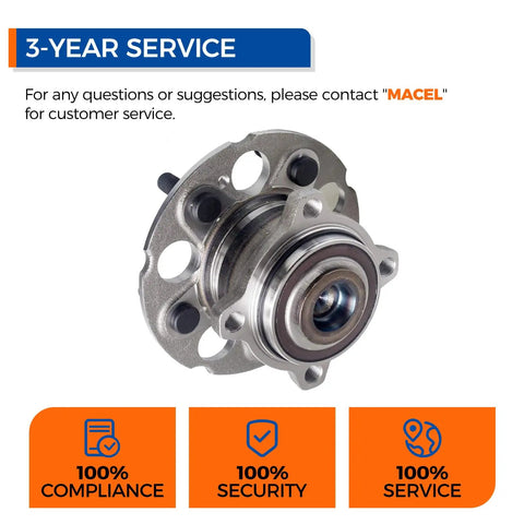 Two Pack Rear Wheel Hub Bearing Assembly 512344 FWD Only Fits Honda Accord Crosstour 2010 2011 CRV 2007 2011 Crosstour