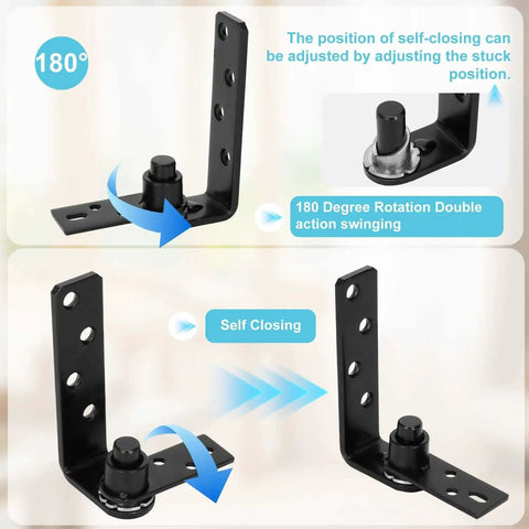 Beefy Heavy Saloon And Cafe Door Hinges With Self Return Double Swing Bar Door Hardware In 304 Stainless Steel waterproof