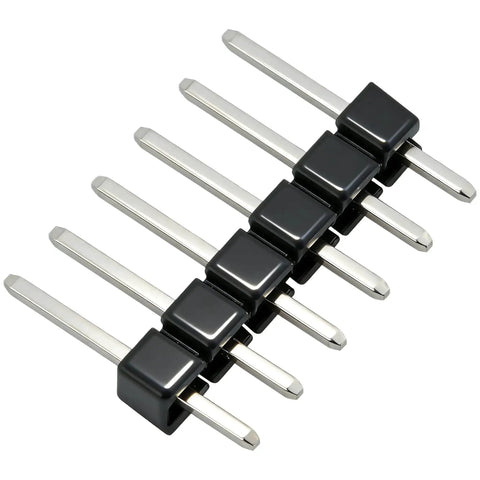 Close-up of straight header pins, suitable for Dual H Bridge Motor Driver Module DRV8833 For DC Motors And Stepper Motors 1.5A Output 3 To 10V Input