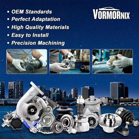 Front Wheel Bearing And Hub Assembly For Frontier 2005 To 2016 Direct Fit Front Hub Bearing Kit displayed with car parts.