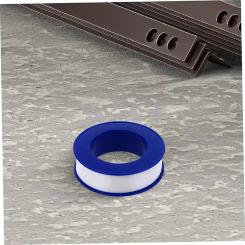 12 Rolls PTFE Plumbers Tape Sealing Tape For Faucet Leaks And High Temperature Plumbing Pipe Sealant For Home Garden DIY Repairs Prevents Leaks And Extends Pipe Life shown with close-up of single roll.