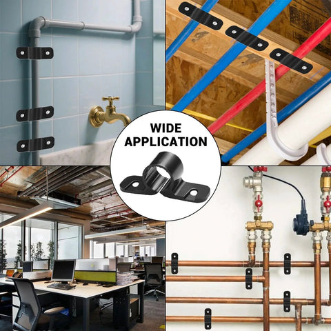 All In One Pex Pipe Support Kit For Copper CPVC And Pex Systems MSLANE installations showing clamps on various pipes