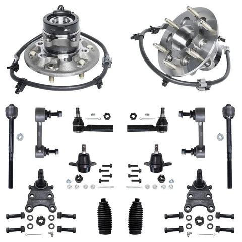 2WD Front Wheel Bearing Hub Kit For Chevy Colorado GMC Canyon Isuzu I 280 Ready To Roll With Front Hubs Upper And Lower Ball Joints