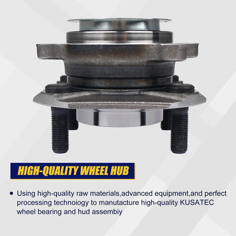 Front Wheel Bearing And Hub Assembly 513297 For 2007 To 2012 Nissan Sentra ABS Front Position Four Lug Bolts Replacement