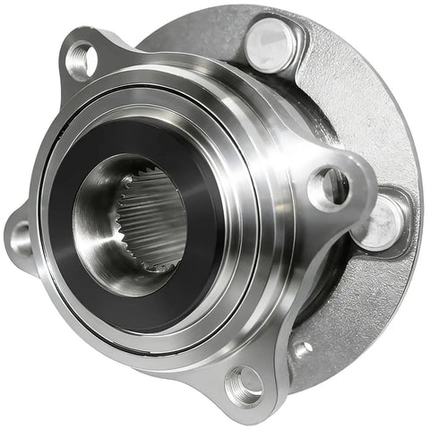 Front view of Front Wheel Bearing And Hub Assembly With 5 Lugs For Hyundai Sonata Tucson Optima Sportage And Nexo Low Runout