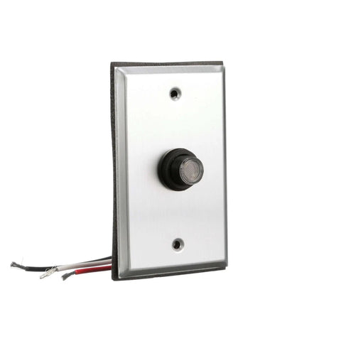 Outdoor Hardwired Post Eye Light Controller And Wall Plate With Dusk To Dawn Sensor Weatherproof Design in metallic silver finish