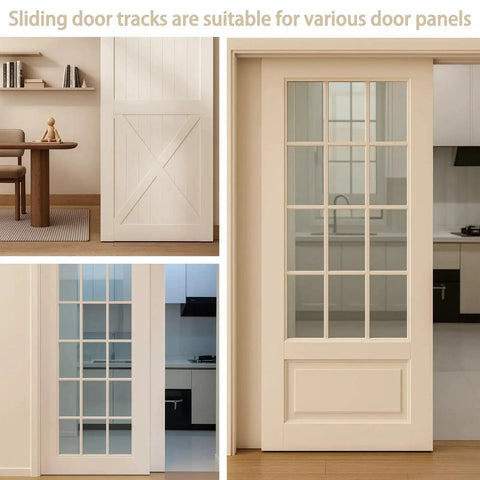 Four Pack Closet Door Floor Guides For Universal Sliding Doors, Bottom Mounted Floor Guides Fit One And Three Eighths Inch Doors, White ABS Construction, Includes Screws, Keeps Panels Centered And Gliding Smoothly For Quiet Operation