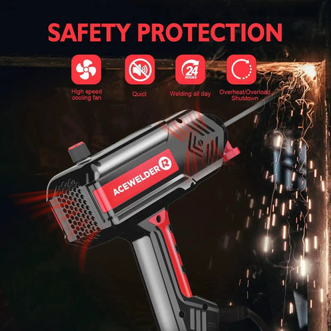 Beast Portable 110V Handheld Arc Welder With 120A Output, IGBT Inverter, digital display, used for metal welding