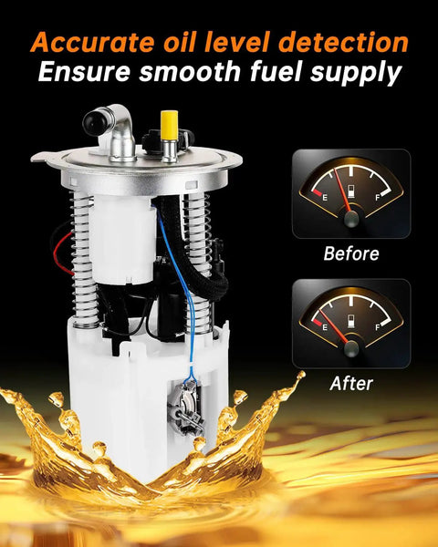 Electric Fuel Pump Module Assembly E3707M Direct Fit Replacement with fuel gauge comparison