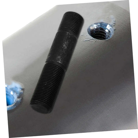 Close-up of hydraulic punch driver kit showing threading detail, part of the Hydraulic Punch Driver Kit Knockout Tool For Electrical Conduit