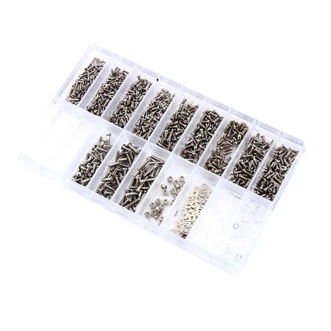 Eyewear Repair Kit For Glasses And Sunglasses With Stainless Steel Screws And All In One Tools in clear plastic case