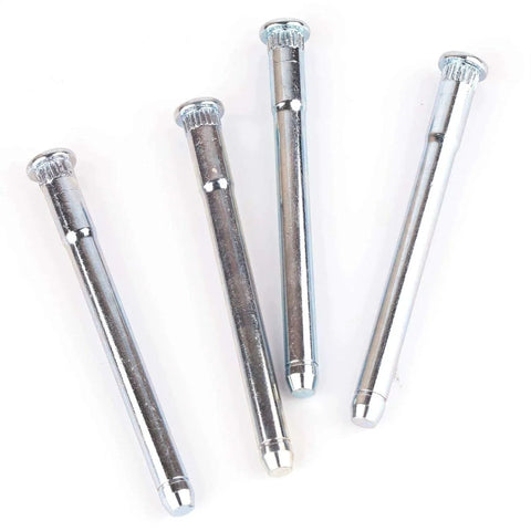 Four pins from Door Hinge Pin And Bushing Repair Kit For 1994 To 2004 Chevy S10 S15 Blazer GMC Sonoma Jimmy Oldsmobile Bravada Replacement