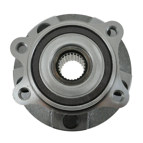 Front view of a wheel bearing and hub assembly for Front Left And Right Wheel Bearing And Hub Assembly Set 2 Piece Direct Fit Fits Like A Champ For Toyota RAV4 06 To 08 RAV4 09 To 12 Corolla iM 11 To 16 Scion tC 08 To 15 xB 10 To 12 Lexus HS250h.