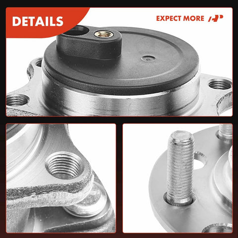 Rear Wheel Bearing And Hub Assembly For Mitsubishi Lancer 2008-2009 FWD 5-Lug Premium No-Fuss Drop-In Replacement details