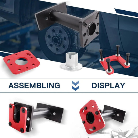 Rear Axle Bearing Puller And Installer Set With ABS Tone Ring Tool Kit For Toyota Pickup 4Runner Hilux T100 Tacoma Tundra 1995 To 2020 Fits 100mm To 140mm Four Bolt Circles With 10mm Or 12mm Studs, components