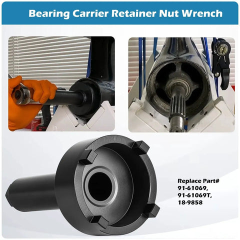 Bearing Carrier Retainer Nut Wrench Tool For Mercruiser Outdrives Fits Alpha One Pre Alpha Generation Two Bravo One TRS MC1 Models