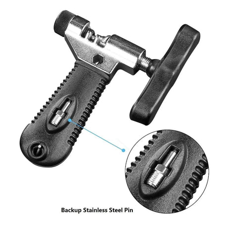 Must Have Universal Bike Chain Tool For Road And Mountain Bikes Chain Breaker And Installer Kit with backup pin
