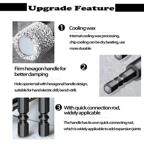 Dry Diamond Drill Bits Set Mgtgbao 10 Piece With Hex Shank Core Bits 3 16th Inch 5 Mm And 1 4th Inch 6 Mm Brazed With Cooling Wax, feature diagram.