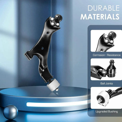 Front Lower Control Arm With Ball Joint Pair For Equinox And Terrain 2010-2017 2-Pc Set showing corrosion-resistant material