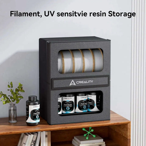 One Stop 3D Printer Filament Storage Box With Dryer Magnetic Closure And Moisture Proof Design 10Kg Capacity Two Tier Rack on shelf