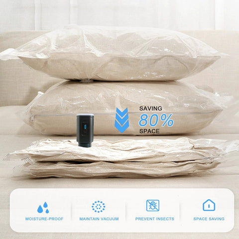 Portable cordless vacuum pump, black handheld unit for vacuum storage bags and clothing compression by Amazon.