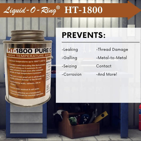 Liquid O Ring Copper Anti Seize Lubricant For High Temperature Gaskets And Threaded Parts Up To 1800 Fahrenheit Lead Free Zinc Free Graphite Free Non Corrosive Made In USA 8 Oz Brush Top Can By Balmar on shelf
