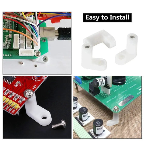 50 Pieces PCB Board Mounting Feet With Screws Kit Plastic PCB Spacers Standoffs for precise vibration-free installations