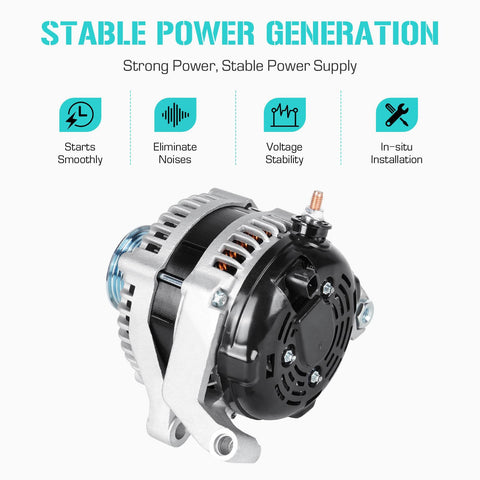 Universal Fit Alternator For 2001-2006 3.7L And 4.7L Durango Jeep Commander Grand Cherokee Liberty Replaces 334-1508 front view