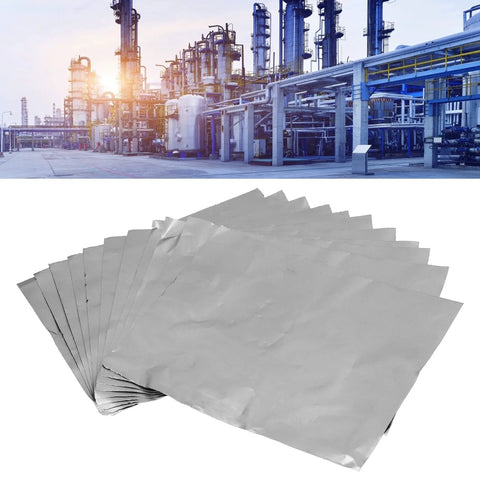 Graphite foil gasket sheets, 10 pcs, 250x200mm, anti-high-temperature, lightweight industrial sealing material (Amazon).