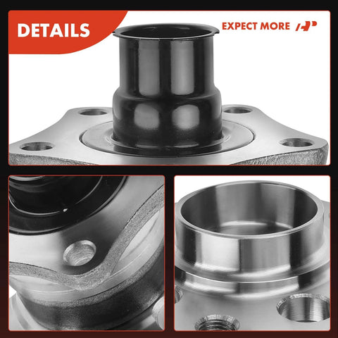 2X Rear Wheel Bearing And Hub Assembly For Volkswagen Passat 1998-2005 FWD And Audi A6 1998-2004 A6 Quattro close-up detail