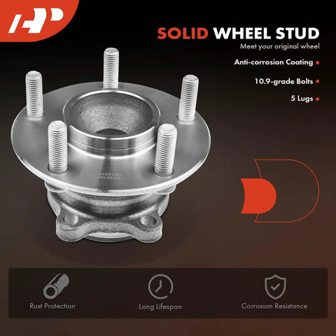 Rear Wheel Bearing Hub Assembly 5 Lug Compatible With Mazda CX 5 2013 2020 And Mazda 6 2014 2020 FWD Only High Load Capacity