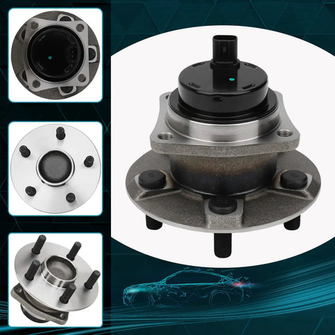 Rear Wheel Hub And Bearing Assembly 512217 2 Pack For Pontiac Vibe 2003 To 2008 Toyota Corolla Matrix Prius 2003 To 2009 With ABS