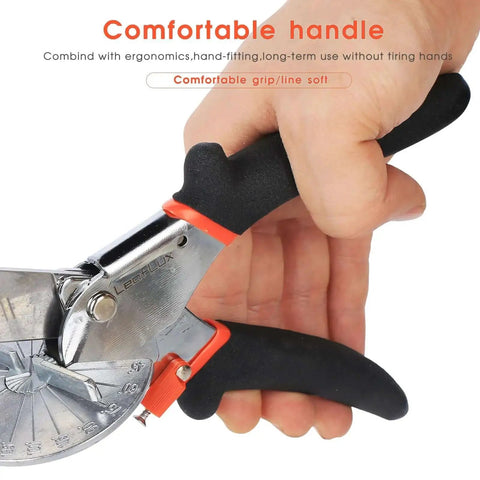 Adjustable 45 To 135 Degree Miter Shears For Wood Trim And Molding, ergonomic handle, by LeafLux LFXP3101S