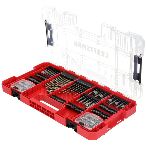 Heavy Duty Impact Driver Bit Set With Black Oxide Coated Steel Bits And Precision Machined Tips 140 Piece Four Bit Ranges