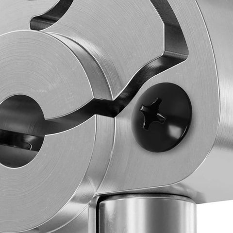 Close-up of Go-To Heavy Duty 1/4-20 x 1/2 Inch Truss Head Machine Screws Full Thread In 304 Stainless Steel With Black Finish