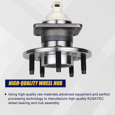 2Pcs Rear Wheel Bearing And Hub Assembly 512150 For FWD Chevy Impala Grand Prix Regal Lacrosse Pontiac Montana Trans Sport 5 Lug With ABS Replacement Fits Rear