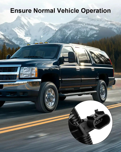 Chevrolet Cadillac GMC Negative Battery Cable For 2007 Through 2014 Escalade Suburban Tahoe Avalanche Silverado Sierra Replacement 22846471 20967455 Durable Easy Install Ready To Go next to moving SUV with snowy mountains