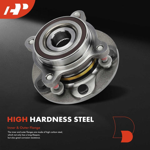 Front Wheel Bearing And Hub Assembly Pair For 4WD Toyota Tundra 2007 Through 2018 And Sequoia 2008 Through 2018 5 Lug