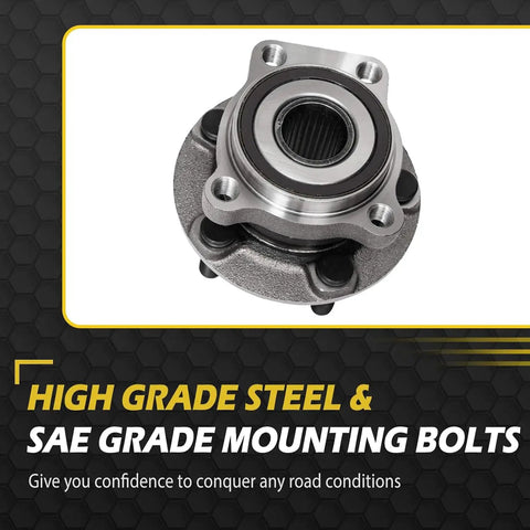 All-In-One 5-Lug Front And Rear Wheel Bearing Hub Assembly With ABS Encoder, Subaru Outback Legacy, close-up view