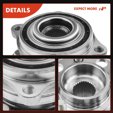 Close-up of Two Pack Wheel Bearing And Hub Assemblies Direct Fit 5 Lug For Kia Sorento 2016 2020 Rear AWD And Sorento 2019 2020 Front